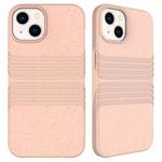 For iPhone 14 Wheat Straw Material Degradable TPU Phone Case(Pink)