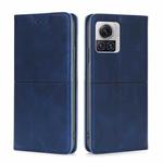 For Motorola Edge X30 Pro 5G/Edge 30 Ultra Cow Texture Magnetic Horizontal Flip Leather Phone Case(Blue)