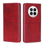 For Huawei Mate 50 Cow Texture Magnetic Horizontal Flip Leather Phone Case(Red)