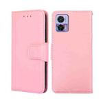 For Motorola Edge 30 Neo Crystal Texture Leather Phone Case(Pink)