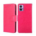 For Motorola Edge 30 Neo Crystal Texture Leather Phone Case(Rose Red)