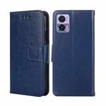 For Motorola Edge 30 Neo Crystal Texture Leather Phone Case(Royal Blue)