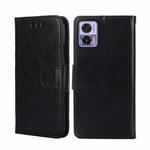 For Motorola Edge 30 Neo Crystal Texture Leather Phone Case(Black)