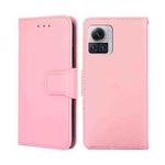 For Motorola Edge X30 Pro 5G/Edge 30 Ultra Crystal Texture Leather Phone Case(Pink)