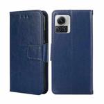 For Motorola Edge X30 Pro 5G/Edge 30 Ultra Crystal Texture Leather Phone Case(Royal Blue)
