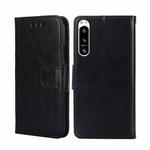 For Sony Xperia 5 IV Crystal Texture Leather Phone Case(Black)