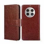 For Huawei Mate 50 Pro Crystal Texture Leather Phone Case(Brown)