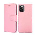 For ZTE Blade A72 5G Crystal Texture Leather Phone Case(Pink)