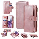 For Galaxy S20 Plus Multifunctional Retro Detachable Magnetic Horizontal Flip Leather Case with Card Slots & Holder & Wallet & Photo Frame(Pink)