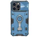 For iPhone 14 Pro Max NILLKIN CamShield Armor Pro Magnetic Phone Case(Blue)