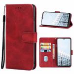 For TECNO Pop 6 Pro Leather Phone Case(Red)