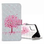 For Galaxy A51 3D Pattern Magnetic Suction Horizontal Flip Leather Case with Holder & Card Slots & Wallet & Photo Holder(Pink Tree)