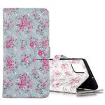 For Galaxy A51 3D Pattern Magnetic Suction Horizontal Flip Leather Case with Holder & Card Slots & Wallet & Photo Holder(Rose Flower)