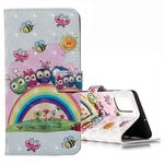 For Galaxy A71 3D Pattern Magnetic Suction Horizontal Flip Leather Case with Holder & Card Slots & Wallet & Photo Holder(Rainbow Cat Family)