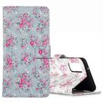 For Galaxy S20 3D Pattern Magnetic Suction Horizontal Flip Leather Case with Holder & Card Slots & Wallet & Photo Holder(Rose Flower)