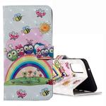 For Galaxy S20 3D Pattern Magnetic Suction Horizontal Flip Leather Case with Holder & Card Slots & Wallet & Photo Holder(Rainbow Cat Family)