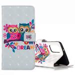 For Galaxy S20+ 3D Pattern Magnetic Suction Horizontal Flip Leather Case with Holder & Card Slots & Wallet & Photo Holder(Couple Owl)
