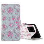 For Galaxy S20 Ultra 3D Pattern Magnetic Suction Horizontal Flip Leather Case with Holder & Card Slots & Wallet & Photo Holder(Rose Flower)