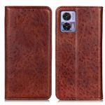 For Motorola Edge 30 Lite / Edge 30 Neo Magnetic Crazy Horse Texture Leather Phone Case(Brown)