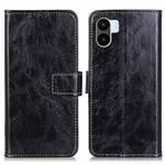 For Xiaomi Redmi A1 Retro Crazy Horse Texture Leather Phone Case(Black)