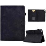 For iPad 9.7 2018&2017 / Air 2 / Air Embossed Smile Flip Tablet Leather Smart Case(Black)