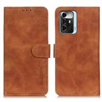 For ZTE Blade A72 5G KHAZNEH Retro Texture Leather Phone Case(Brown)