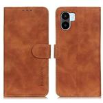 For Xiaomi Redmi A1 KHAZNEH Retro Texture Leather Phone Case(Brown)