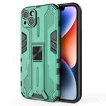 For iPhone 14 Plus Supersonic PC + TPU Holder Phone Case(Green)