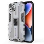 For iPhone 14 Plus Supersonic PC + TPU Holder Phone Case(Grey)