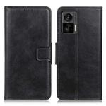 For Motorola Edge 30 Neo Mirren Crazy Horse Texture Leather Phone Case(Black)