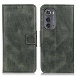 For Motorola Edge 2022 Mirren Crazy Horse Texture Leather Phone Case(Dark Green)