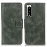 For Sony Xperia 5 IV Mirren Crazy Horse Texture Leather Phone Case(Dark Green)