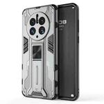 For Huawei Mate 50 Pro Supersonic Holder PC Soft TPU Phone Case(Grey)