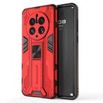For Huawei Mate 50 Pro Supersonic Holder PC Soft TPU Phone Case(Red)