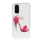 For Galaxy S20 Transparent TPU Mobile Phone Protective Case(High Heels)