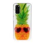 For Galaxy S20 Transparent TPU Mobile Phone Protective Case(Pineapple)