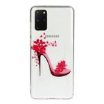 For Galaxy S20+ Transparent TPU Mobile Phone Protective Case(High Heels)