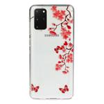 For Galaxy S20+ Transparent TPU Mobile Phone Protective Case(Maple Leaf)