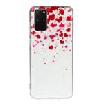 For Galaxy S20+ Transparent TPU Mobile Phone Protective Case(Love-heart)