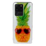 For Galaxy S20 Ultra Transparent TPU Mobile Phone Protective Case(Pineapple)