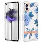 For Nothing Phone 1 Flowers and Plants Series IMD TPU Phone Case(Orchid Peony)