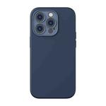 For iPhone 14 Pro Max Baseus Liquid Silica Gel Phone Case(Blue)