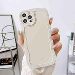 For iPhone 13 Pro Wave Edge Silicone Phone Case(White)