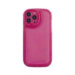 For iPhone 13 Lens Invisible Bracket TPU Phone Case(Rose Red)