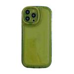 For iPhone 13 Lens Invisible Bracket TPU Phone Case(Green)