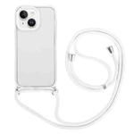 For iPhone 14 3 In 1 PC + TPU Transparent Phone Case(White)