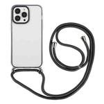 For iPhone 14 Pro 3 In 1 PC + TPU Transparent Phone Case(Black)