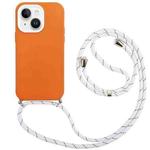 For iPhone 14 Plus 3 In 1 PC + TPU Solid Color Phone Case(Orange)