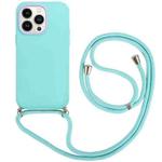 For iPhone 14 Pro 3 In 1 PC + TPU Solid Color Phone Case(Mint Green)