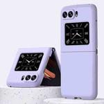 For Motorola Moto Razr 2022 Skin Feel PC Phone Case(Sakura Purple)